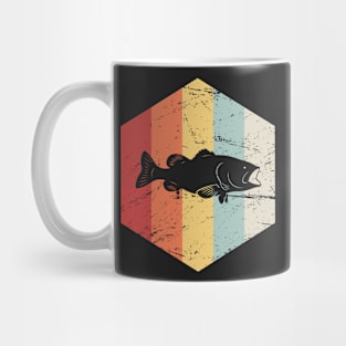 Retro Vintage Bass Fishing Icon Mug